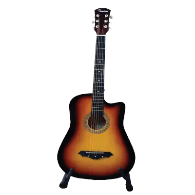 Tansen Guitar-38C Box Guitar With Bag + Picks + Guitar belt