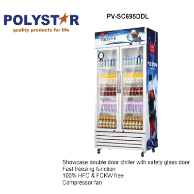 Polystar Showcase Fridge-PV-SC695DDL - Image 2