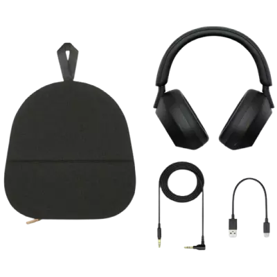 Sony WH-1000XM5 Wireless Headphones, and Alexa Voice Control Black - Image 4