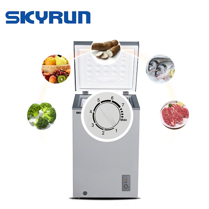 Skyrun, 90-Litres, Chest Freezer BD-90A, Grey - Image 4