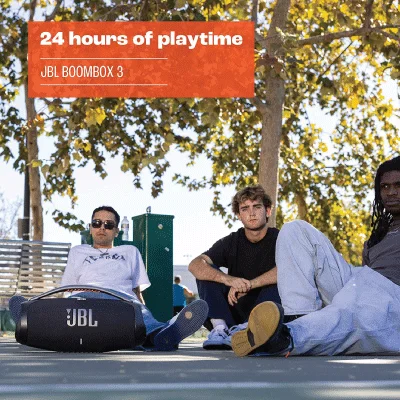 JBL Boombox 3 - Portable Bluetooth Speaker, Powerful Sound and Monstrous bass, IPX7 Waterproof, 24 Hours of Playtime, powerbank, Black - Image 3