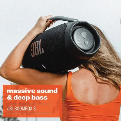 JBL Boombox 3 - Portable Bluetooth Speaker, Powerful Sound and Monstrous bass, IPX7 Waterproof, 24 Hours of Playtime, powerbank, Black - Image 4