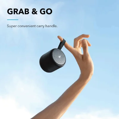 Soundcore Anker Mini 3 Bluetooth Speaker, BassUp and PartyCast Technology, USB-C, Waterproof IPX7, Black - Image 2