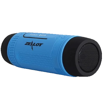 ZZealot S1 Bluetooth Speaker with Flashlight AND RADIO | Portable Speaker Waterproof IPX5 Wireless Bike Speaker, 4000mAh Battery, LED Light, TF Card Play, for Outdoor Use - Image 9