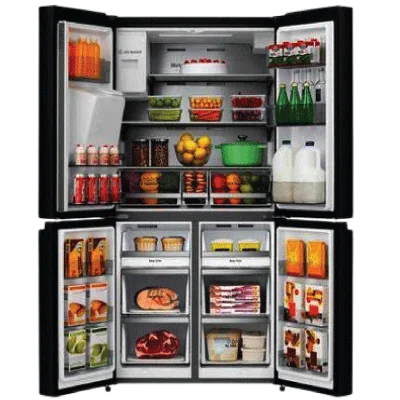 Hisense Side by Side Refrigerator, 522L ,Water Dispenser and Ice maker, Triple Cooling System |  68WCB
