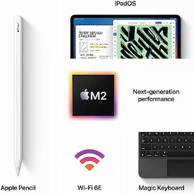 Apple iPad Pro 11-inch | with M2 chip | WiFi only | Liquid Retina Display, 128GB, Face ID, All-Day Battery Life – Space Gray - Image 3