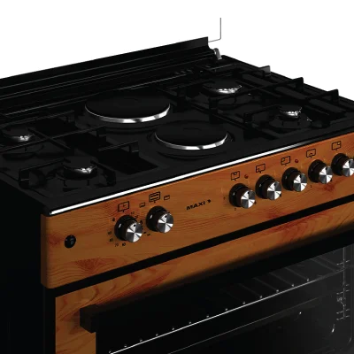 Maxi 60*90 (4+2) Burner Gas Cooker, Wood TR - Image 3