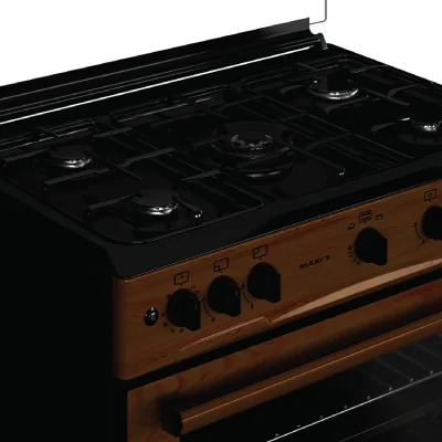 Maxi 60*90 5 Burner Gas Cooker | Wood TR - Image 3