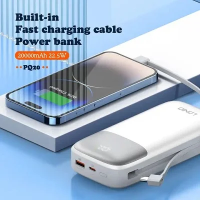 Ldnio PQ20 20000mah PD 20W Power Bank With Dual LED Light - Image 2