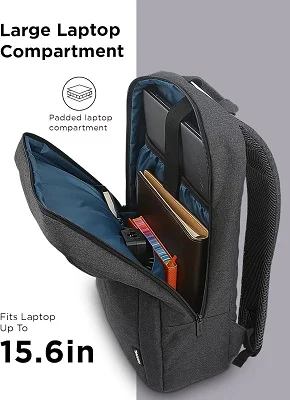 Lenovo Casual Laptop Backpack B210 - 15.6 inch, Padded Laptop/Tablet Compartment, Durable and Water-Repellent Fabric - Lightweight - Image 3