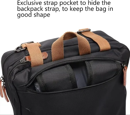 CoolBell 17.3″ Convertible Backpack/Laptop Bag | CB-500S-[3 in 1] Multi-functional Briefcase for Men Women Business Work Travel - Image 2