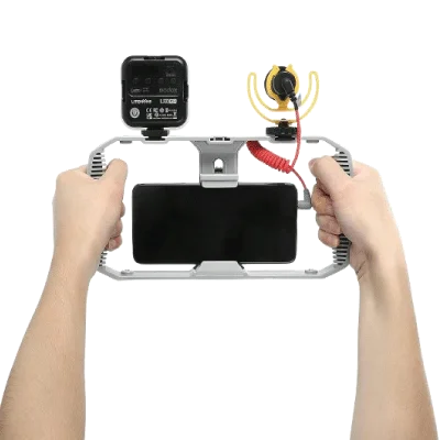 Godox VK1-UC Vlogging Kit-RGB LED Light and Mini Tripod Compatible with Android USB Type-C Ports - Image 3