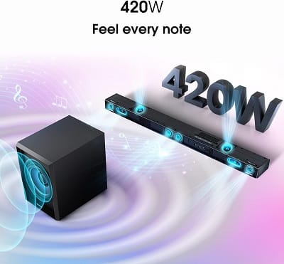 Hisense U3120G 3.1.2ch 420W Soundbar with Wireless Subwoofer - Image 3