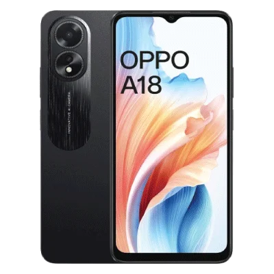 Oppo A18- 6.5", 4GB RAM,  64GB Storage, Andriod 13, 5000 mAh Battery