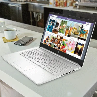 HP Laptop 14-dk1044nia AMD Ryzen™️ 3 3250U , 1TB 5400 rpm SATA HDD , 4GB DDR4-2400 MHz RAM | 14" diagonal, HD, AMD Radeon™️ Graphics Integrated| Win11 | NATURAL SILVER | 1 Year Channel Warranty - Image 3