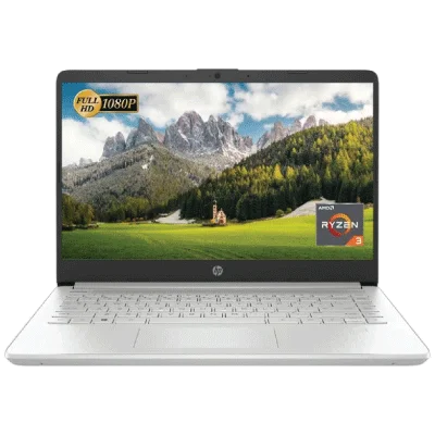 HP Laptop 14-dk1044nia AMD Ryzen™️ 3 3250U , 1TB 5400 rpm SATA HDD , 4GB DDR4-2400 MHz RAM | 14" diagonal, HD, AMD Radeon™️ Graphics Integrated| Win11 | NATURAL SILVER | 1 Year Channel Warranty