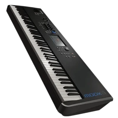 Yamaha MODX8 Plus Keyboard, Portable, Synthesis unifies, controls AWM2 and FM-X sound engines