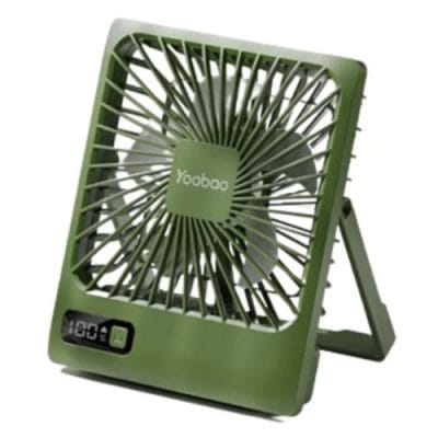 Yoobao Q3C Rechargeable Portable Fan, 5000mAh; 3W, 5speed Level