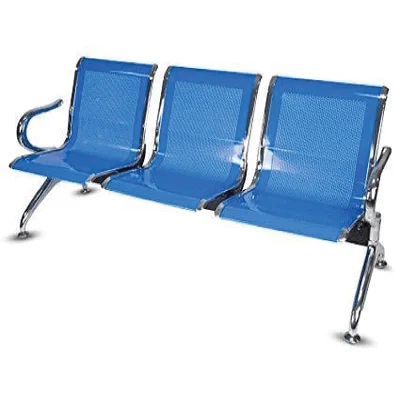 3 IN 1 Reception Waiting Metal Chair