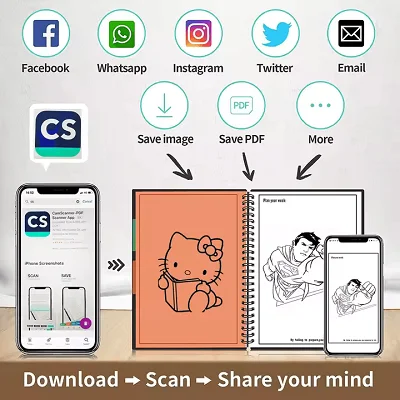 A5 Smart Waterproof Erasable Notebook - Image 4