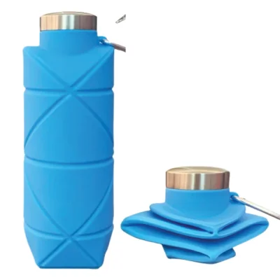 Portable Eco-friendly 700ml Silicon Folding Water Bottle