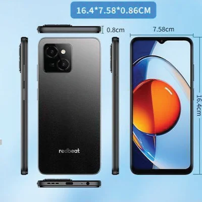 REDBEAT E3 -6.6 inches (1612×720 Pixel Resolution), Dual Nano SIM Card,12GB RAM+128GB Storage, Fingerprint, Android 14, 5000mAh - Image 3
