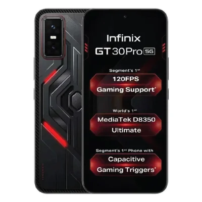 Infinix GT30 PRO, 5G, 6.78 inches (12Gb RAM+256GB Inbuilt), Android 15, Mediatek Dimensity 8350 Ultimate (4 nm)5500 mAh removable Battery