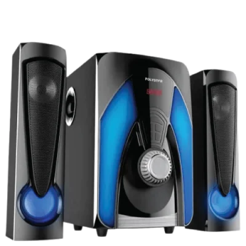 Polystar Home Theatre With USB SD, 2.1 Ch Bluetooth, FM Radio| PV-HT1202