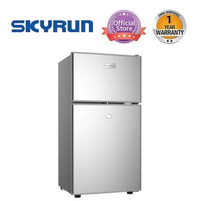 Skyrun 70-Litres, Double Door Top Mount Fridge, BCD-85HC, Sliver