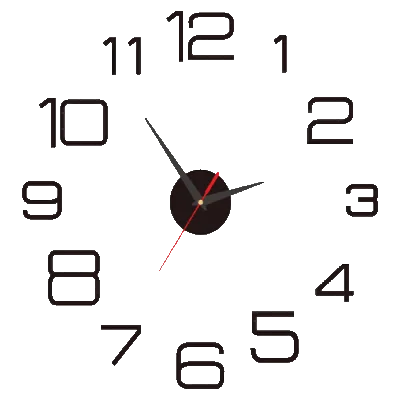 2023 Modern Design Large Wall Clock 3D DIY Quartz Clocks Fashion Watches Acrylic Mirror Stickers Living Room Home Decor Horloge | Gold Colour