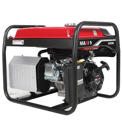 Maxi 2.5kVa Generator | 20EK- 15L Tank capacity, AVR voltage regulator, 6.5hp / 3600rpm Max output
