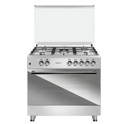 Maxi 60*90, 5 Burner Gas Cooker, Ignition button | Matte INOX TR