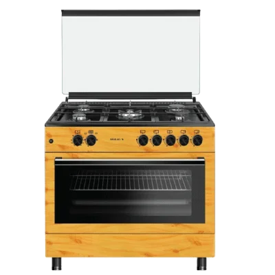 Maxi 60*90, 5 Burner Gas Cooker, Ignition button | Wood TR
