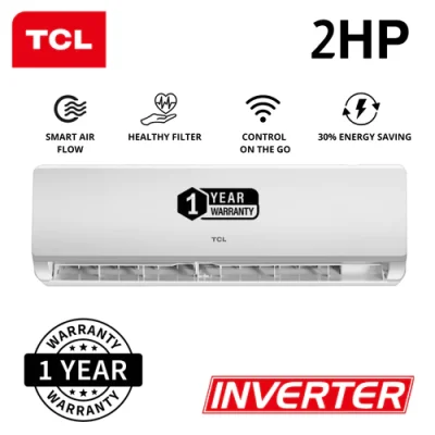 TCL Split AC / 18000 BTU / 2.0 HP / 100% Copper / R410 / 24 Months Warranty /5 Years Compressor Warranty / Without Kit
