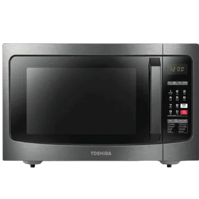 Toshiba Micro Wave Oven; 42Ltr, Solo + Grill + Combi Oven, 1400W, 6 Auto Cook Menu, 11 Levels Of Power, Defrost, Touch Control, Easy Clean, Black Stainless Steel | EG42P(BS)