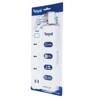 Royal 2-Socket Smart Surge Protector | R-203MS