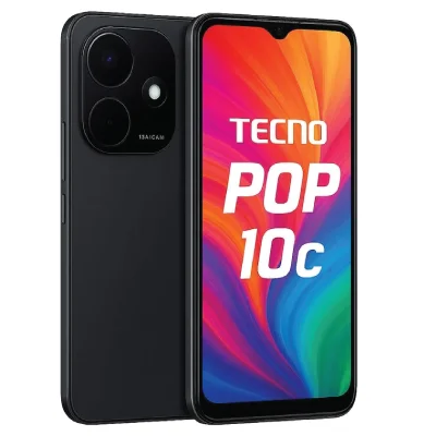 Tecno POP 10C, 6.6 inches, (2GB RAM +64gb Inbuilt Storage),  90Hz, Android 13 with HiOS 8.6, fingerprint side-mounted, 5000mAh battery
