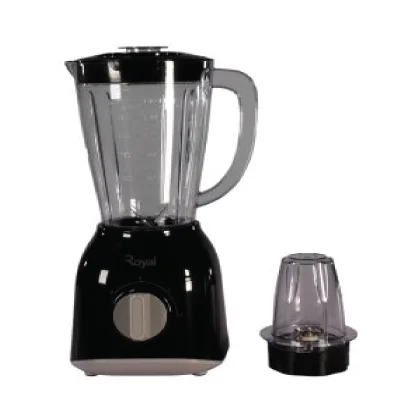 Royal 1.5 Liter plastic, 400W Blender with Grinder, RBL2005BG